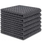Keith Lun 6 Pack 100% Cotton Wash Cloth, 12x12Inch Highly Absorbent and Soft Feel Fingertip Towel...