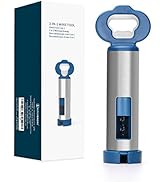 KITCHENDAO 3 in 1 Wine Bottle Opener Corkscrew with Foil Cutter, Beer Bottle Opener with Magnetic...