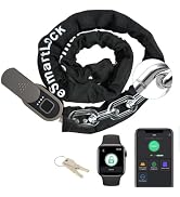 Chain Lock with Key eLinkSmart Waterproof Bicycle 100CM Chain Lock for Bike Scooter Motorcycle Do...