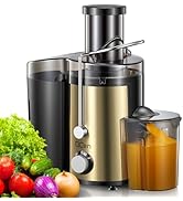 Juicer Machine, 800W Centrifugal Juicer Extractor with Wide Mouth 3” Feed Chute for Fruit Vegetab...