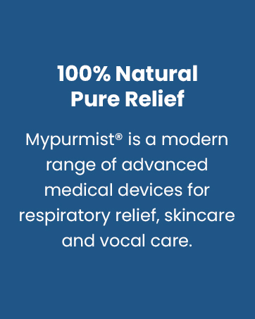 Mypurmist steam inhaler warm therapy sinus relief congestion respiratory portable cordless refills