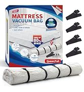 TAILI Mattress Vacuum Storage Bag, Full/Queen Mattress Vacuum Bag with 4 Straps, Sealable Bag for...