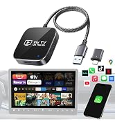 Car TV Mate Pro, 2-in-1 HDMI Steaming & Wireless CarPlay Adapter, 2025 Upgraded Car Multimedia Ad...