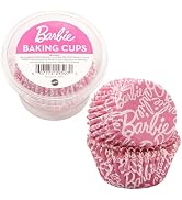 Barbie Baking Cups By DecoPac | Pink | 1.8" Cupcake Liners, Greaseproof Paper Cases for Muffins ...