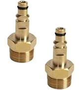 2Pcs Gold M22 Adapter High Pressure Washer Hose Adapter Pressure Pipe Quick Connector Converter F...