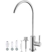 Drinking Water Faucet,Easy to Install Sink Water Filter Faucet,Lead-Free Reverse Osmosis Faucet f...