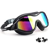 Swim Goggles No Leaking Anti-Fog Pool Goggles Swimming Goggles for Adult Men Women Youth, UV Prot...