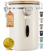 Veken Coffee Canister, 39OZ Large, Gifts For Women,Airtight Stainless Steel Food Storage Containe...