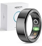 Hertz P1 Smart Ring for Women & Men - (Size 12) 24/7 Health Metrics Fitness Ring, Tracks 20+ Biom...