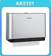 AIKE Wall Mount Paper Towel Dispenser, Fit Multifold Paper Towel Folded Size 10