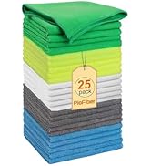 PioFiber Microfiber Cleaning Cloths 15"x15" – 270GSM Plush Lint-Free Towels for Cars & Auto Detai...
