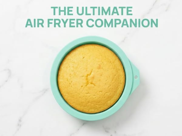 Air Fryer Egg Molds, Silicone Egg Bite Molds 4 Inch Air Fryer Muffin Pans for Burger Buns
