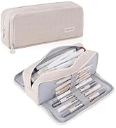 iSuperb Large Pencil Pouch 3 Compartments Pencil Case Big Capacity Pencil Bag for Kids Teen Girls...