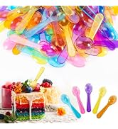 Mini Spoons - 100PCS Tasting Spoons Plastic Disposable Cutlery Small Spoon For Tasting Ice Cream ...