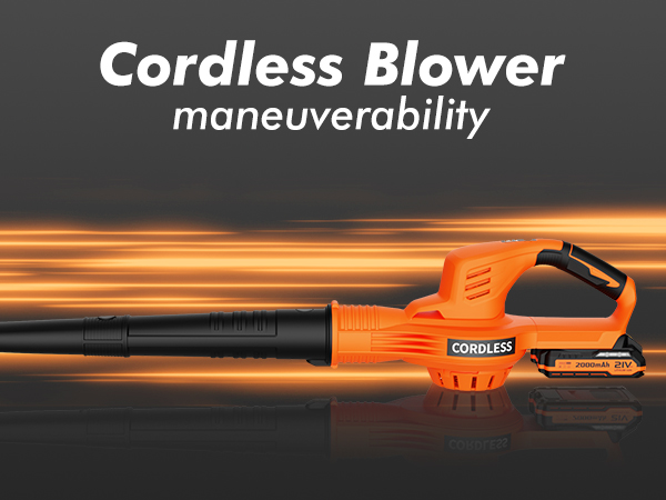leaf blower cordless with battery and charger