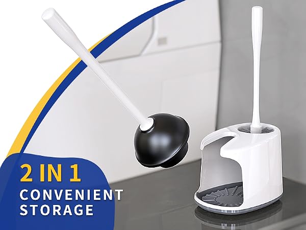 MR.SIGA toilet brush and plunger set