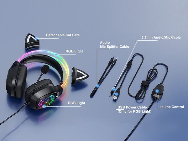 Package of Cat Ears Gaming Headset