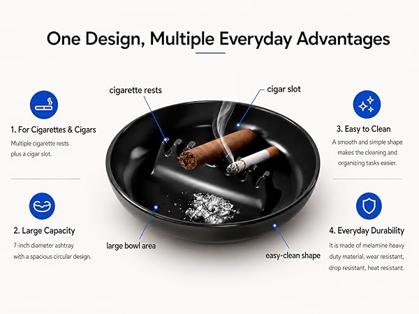 Plastic Ashtrays