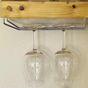 under cabinet wine holder