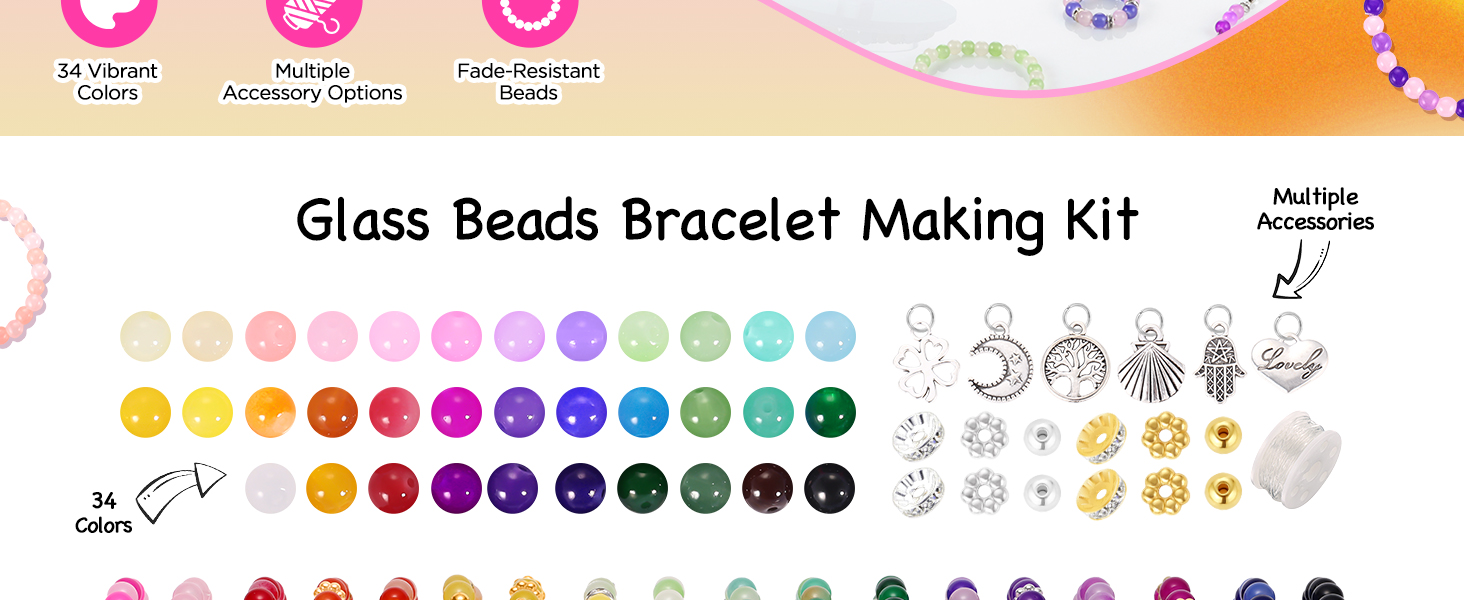 Glass Beads for Bracelets