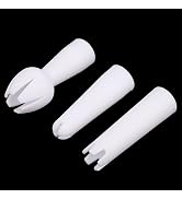 3Pcs White Set Whip Cream Dispenser Head Whipped Nozzle Mounting Mouth Base Tips Dinning Bar Whip...