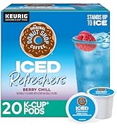 The Original Donut Shop Iced Refreshers, Berry Chill, Brew Over Ice Single Serve Keurig K-Cup Pod...