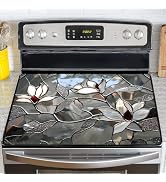 NYZE Stove Cover for Electric and Glass Stove Tops 3-in-1 Stove Mat, Heat Resistant Counter Prote...