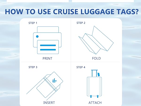 the use of cruise luggage tags