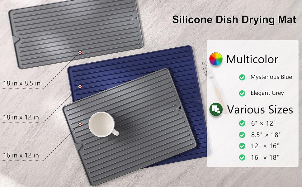 Elegant Drying Mat for Kitchen Counter