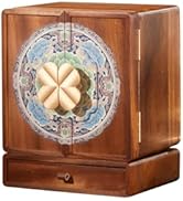 KAOTGOT Wooden Jewelry Box for Women Jewelry Box With Drawers Walnut Wood (Walnut Wood with print...