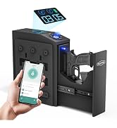 Mutak Biometric Gun Safe for Handgun with LCD Screen for Nightstand, Desk, Bed Side,Truck - Auto ...