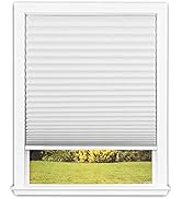 Redi Shade No Tools Easy Lift Trim-at-Home Cordless Pleated Light Blocking Fabric Shade White, 36...