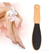 Black Frosted Wood Foot File, Non-Slip Ergonomic Callus Remover, Reusable Dead Skin Scrubber for ...