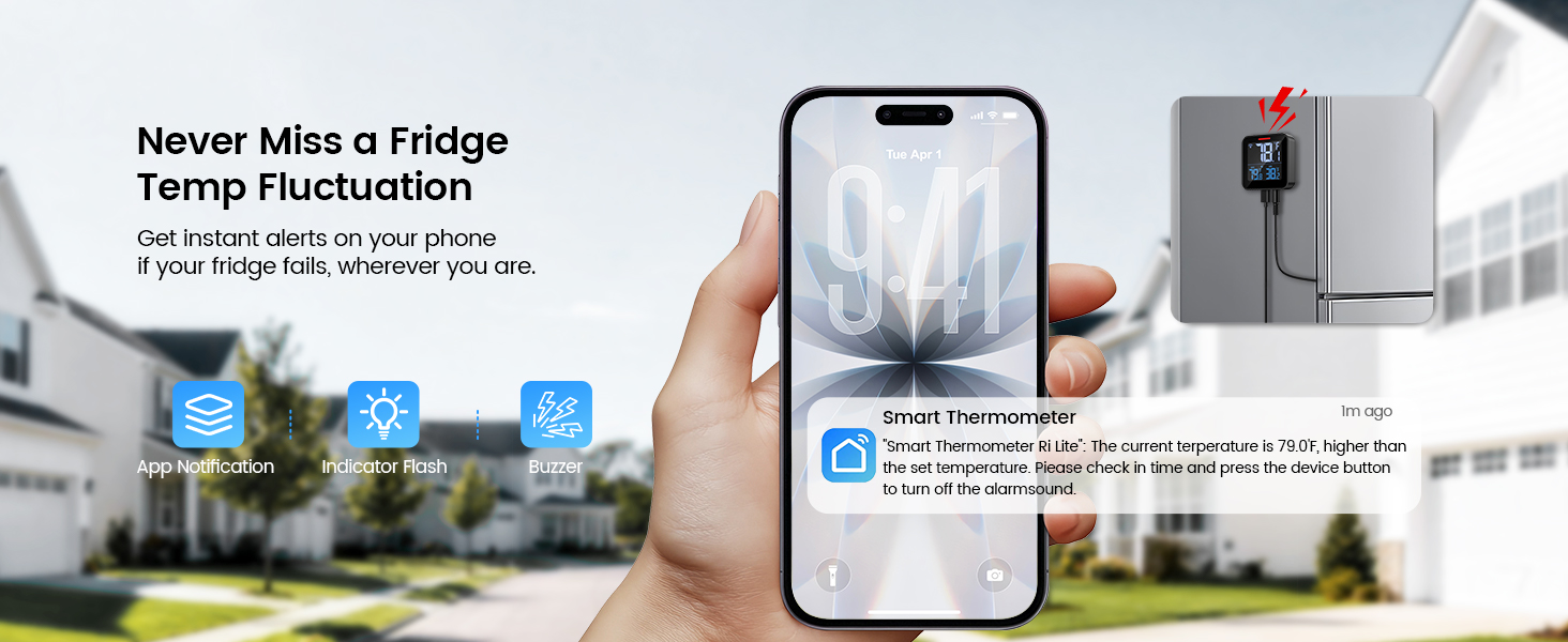 Refrigerator thermometer