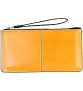 iToolai Women's Solid Color PU Leather Wristlet Clutches Purse Wallet Credit ID Cards Holder