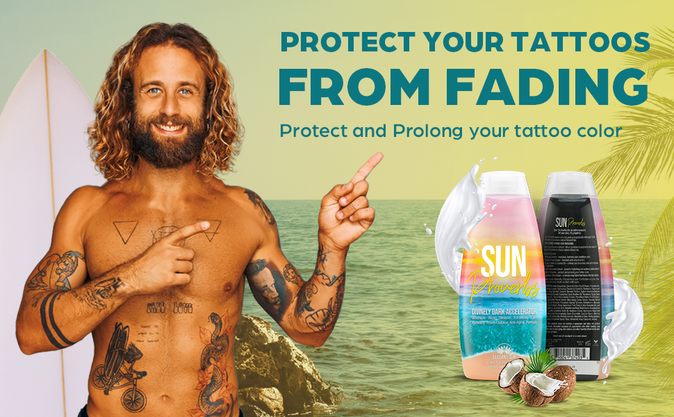 tanning bed tanning lotion protecting tattoo prolong color