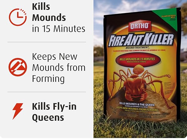 Ortho Fire Ant Killer Mound Treatment. Protect the Ground.