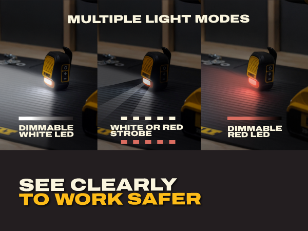 in a portable size suitable for jobsites, garages, and outdoor environments