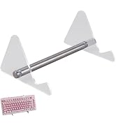 CRASPIRE Acrylic Keyboard Display Stand 1-Tier Portable Keyboard Display Shelf Transparent Displa...