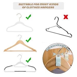 Suitable for most kinds of clothes hangers