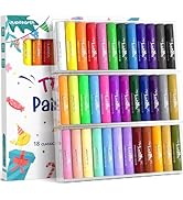 JUPITEARTH Paint Sticks for Kids 36 Colors, Quick Drying, Smooth, Non-Toxic and Washable Solid Te...
