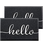 BeneathYourFeet Door Mat 2-Pack Indoor Outdoor Doormat Multiple-use Welcome Mats for Front Door E...