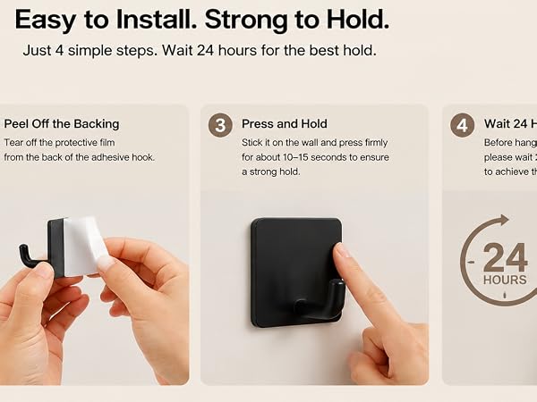 adhesive wall hooks
