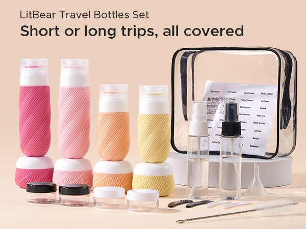 LitBear Travel Bottles Set