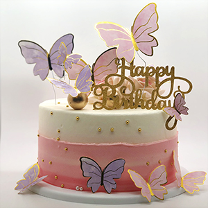 Butterfly Cake Toppers Decorations Birthday Party Cake Decorations for Girls Decoration 1
