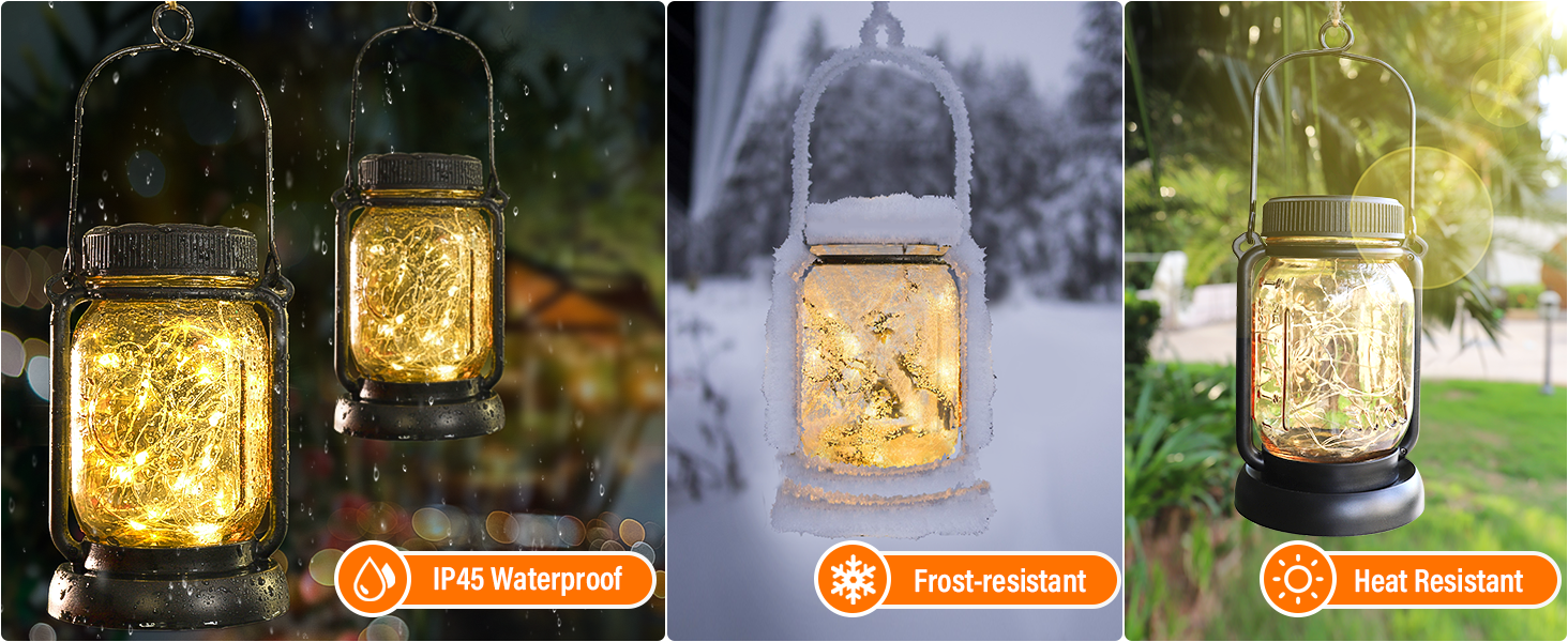 waterproof outdoor solar lanterns