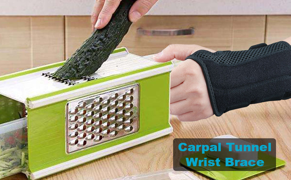 wrist brace women men black carpal tunnel night sleep arthritis pain
