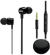 Joymiso Tangle Free Earbuds for Kids Women Small Ears with Case, Comfortable Lightweight in Ear H...
