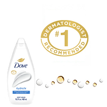 Dove Hydrate Body Wash Dermatologist No. 1 Recommended