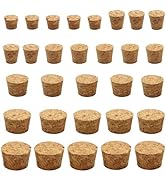 Yasdyri Cork Stoppers for Wine Bottles Soft Wood Corks 6 Sizes Tapered Cork Plugs Assorted Cork S...